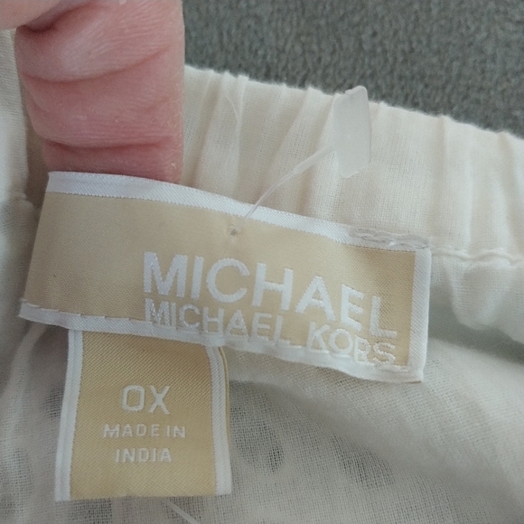 Michael Michael Kors White Eyelet Tiered Maxi Dress OX - Picture 13 of 15